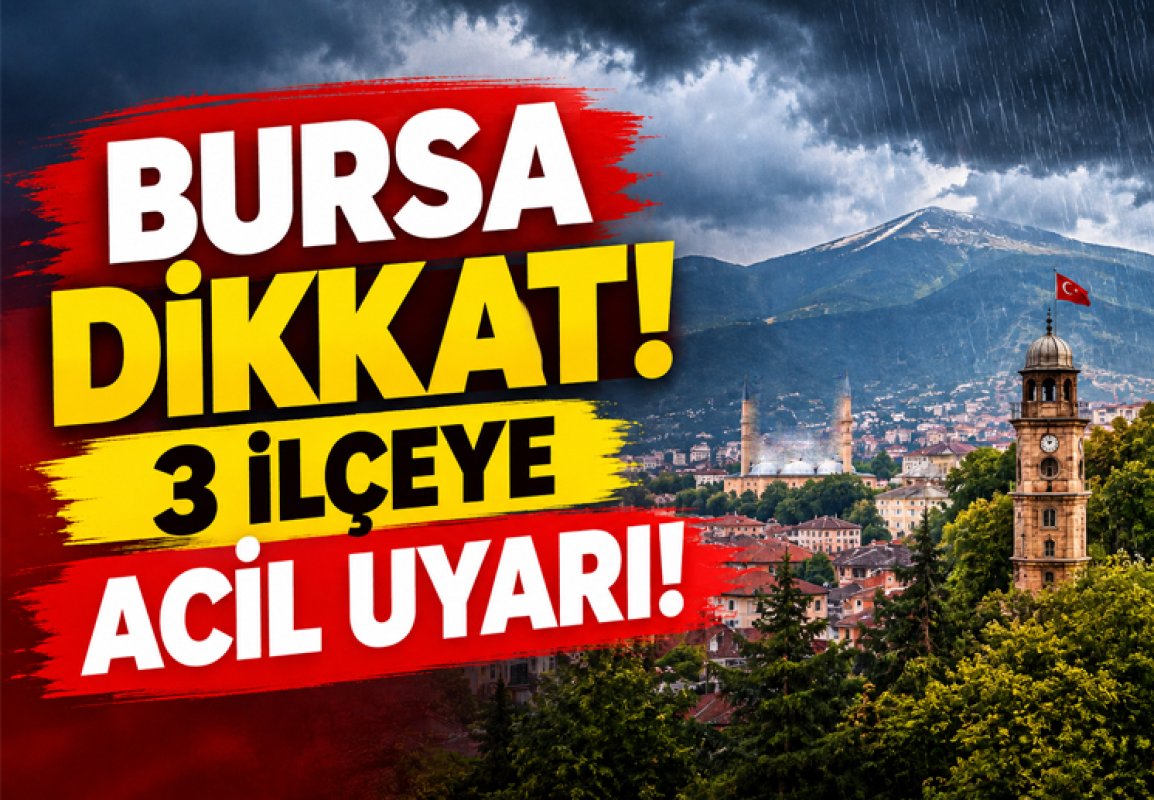 Bursa Valiliği'nden 3 İlçe İçin Fırtına Uyarısı!