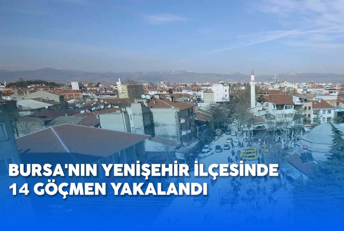 BURSA'NIN YENİŞEHİR İLÇESİNDE 14 GÖÇMEN YAKALANDI