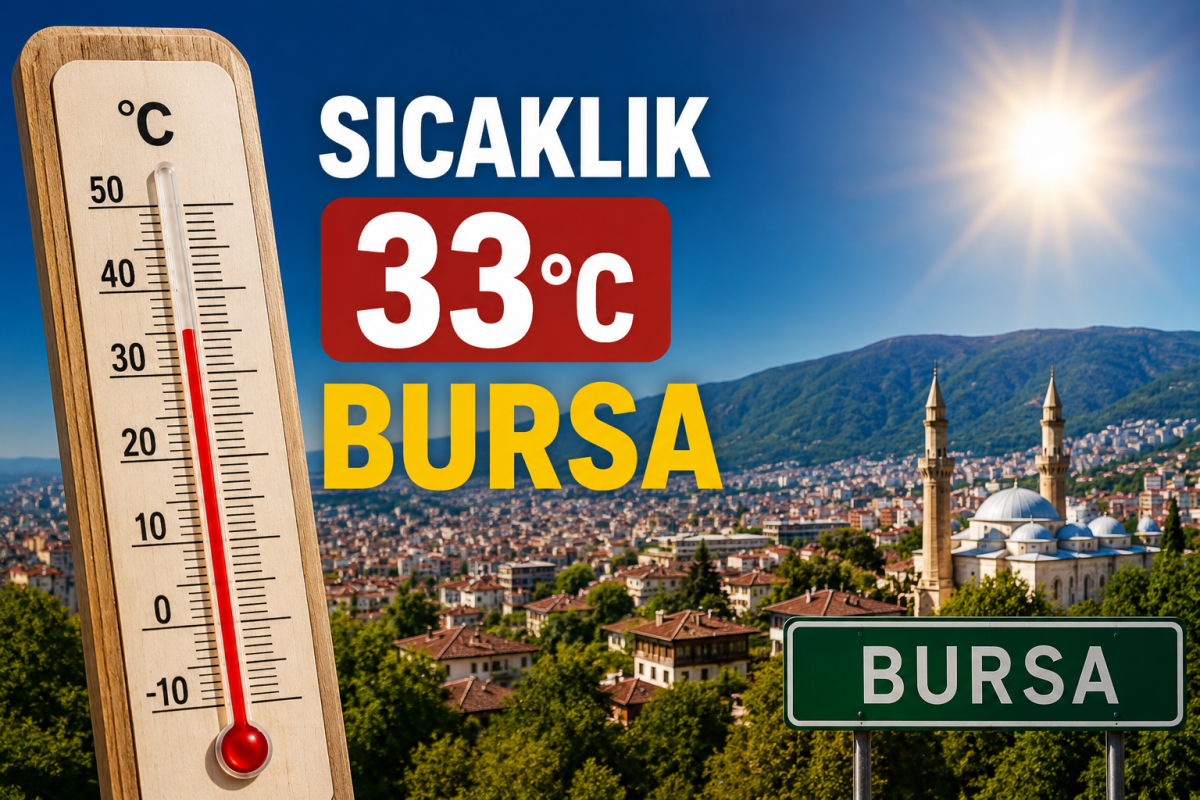 Bursa’da sıcaklığın 33 derece civarında olması tahmin ediliyor