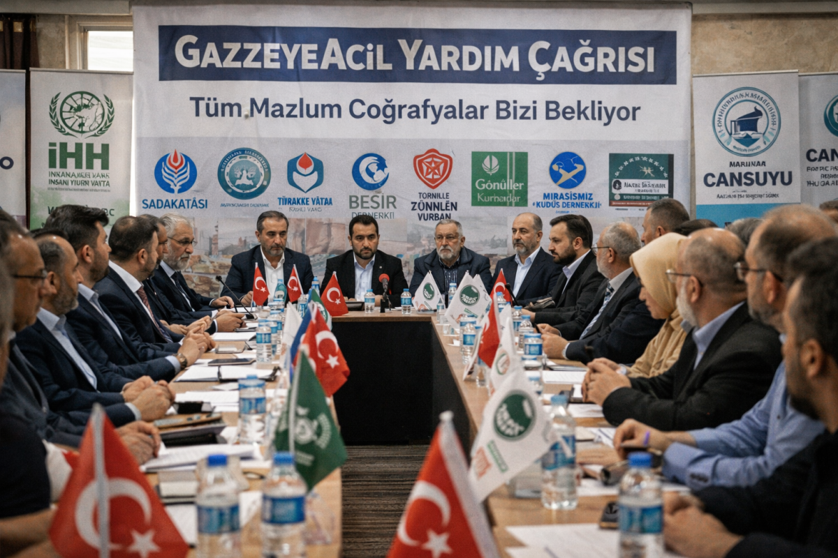 GAZZE İÇİN YENİ İNSANİ HAMLE: SİVİL TOPLUM KURULUŞLARI ORTAK ÇAĞRIDA BULUNDU