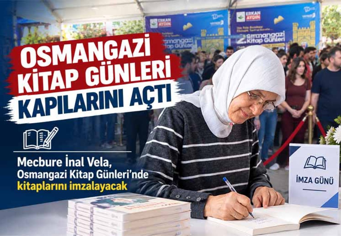 Mecbure İnal Vela, Osmangazi Kitap Günleri’nde kitaplarını imzalayacak