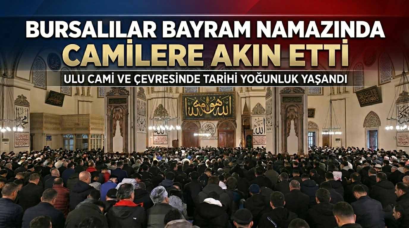 Bursalılar Bayram Namazında Camilere Akın Etti